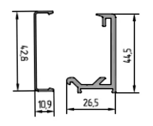 MD ALT115 Profil Perimetral tip menghina (Press, 5 m)