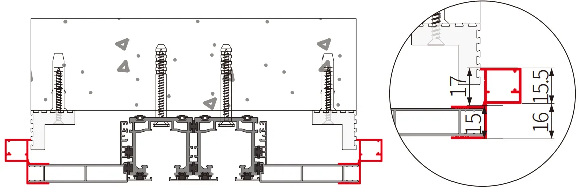 306 OPK PS Copper Door Threshold Extension Profile (3 m)