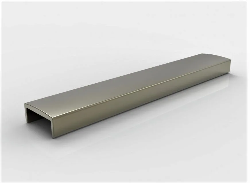 MD 103B/16 U-type Handrail Profile from Aluminum BRONZ Glass 16mm (3 m)