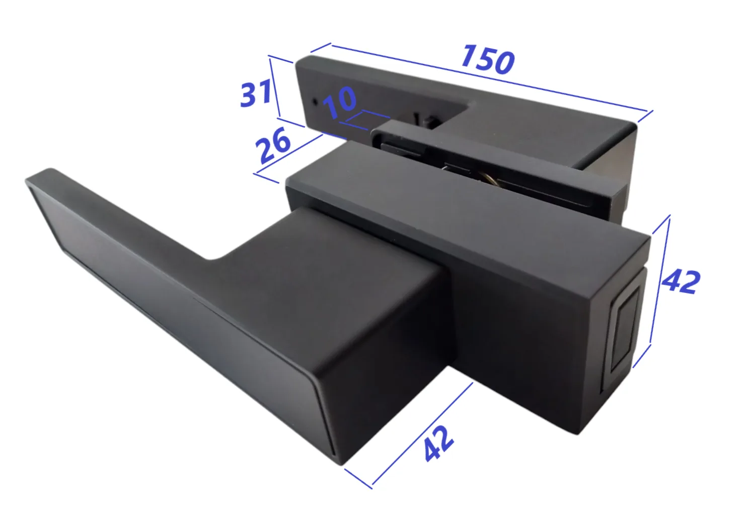 MAG/12L B Incuietoare magnetica pentru usa de sticla cu toc Black