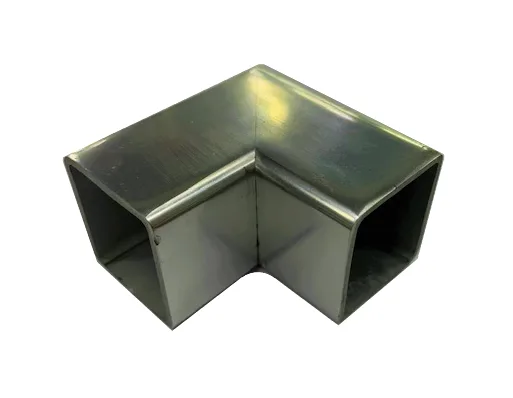 MD 111 90-degree Handrail Corner (30x28 Aluminum, Black)