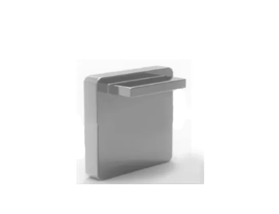 MD 110 Handrail End Cap (30x28 Aluminum, Black)