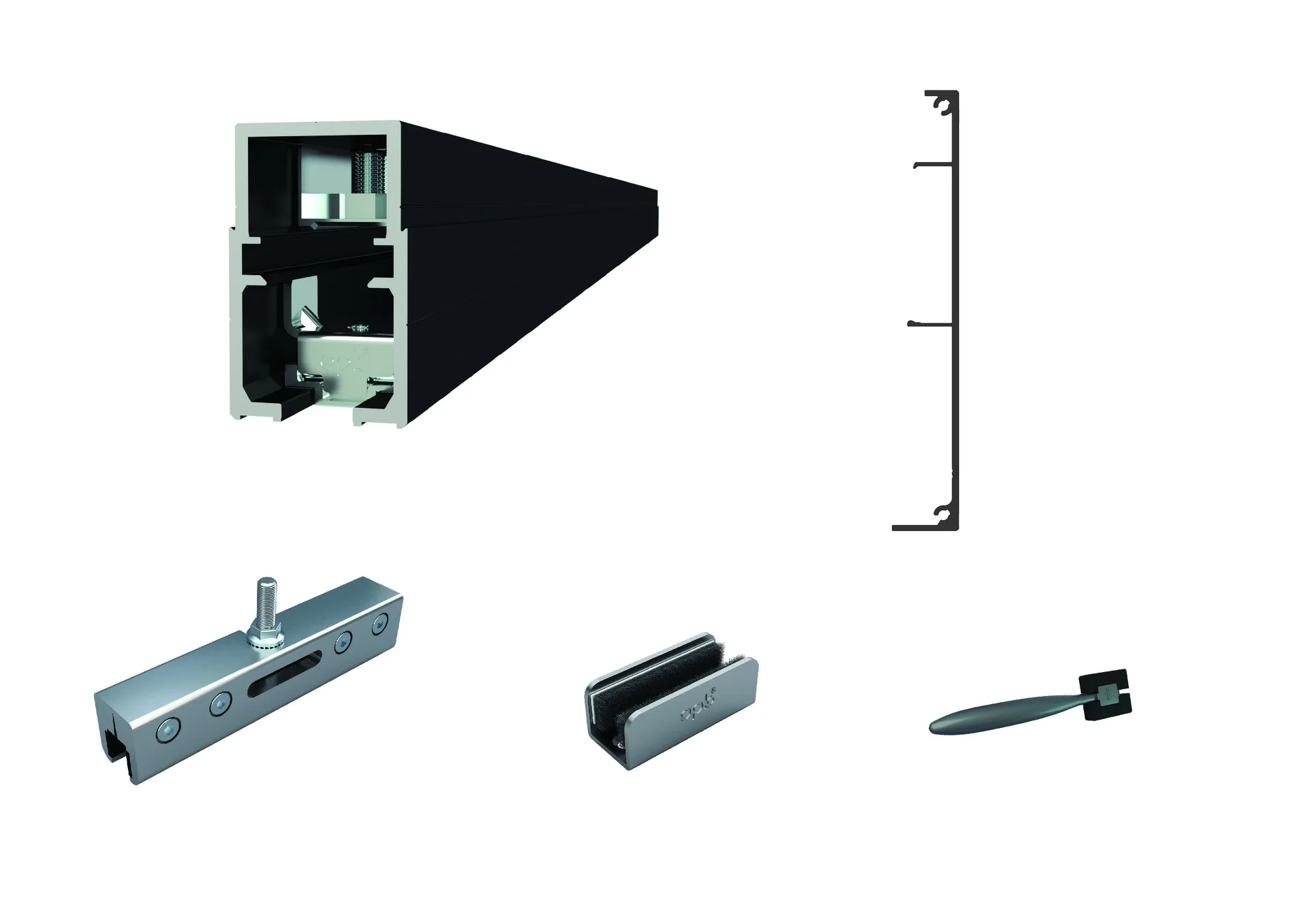 Magnetic Automatic Sliding Door System OPK E-Space 1 door (2.7 m)