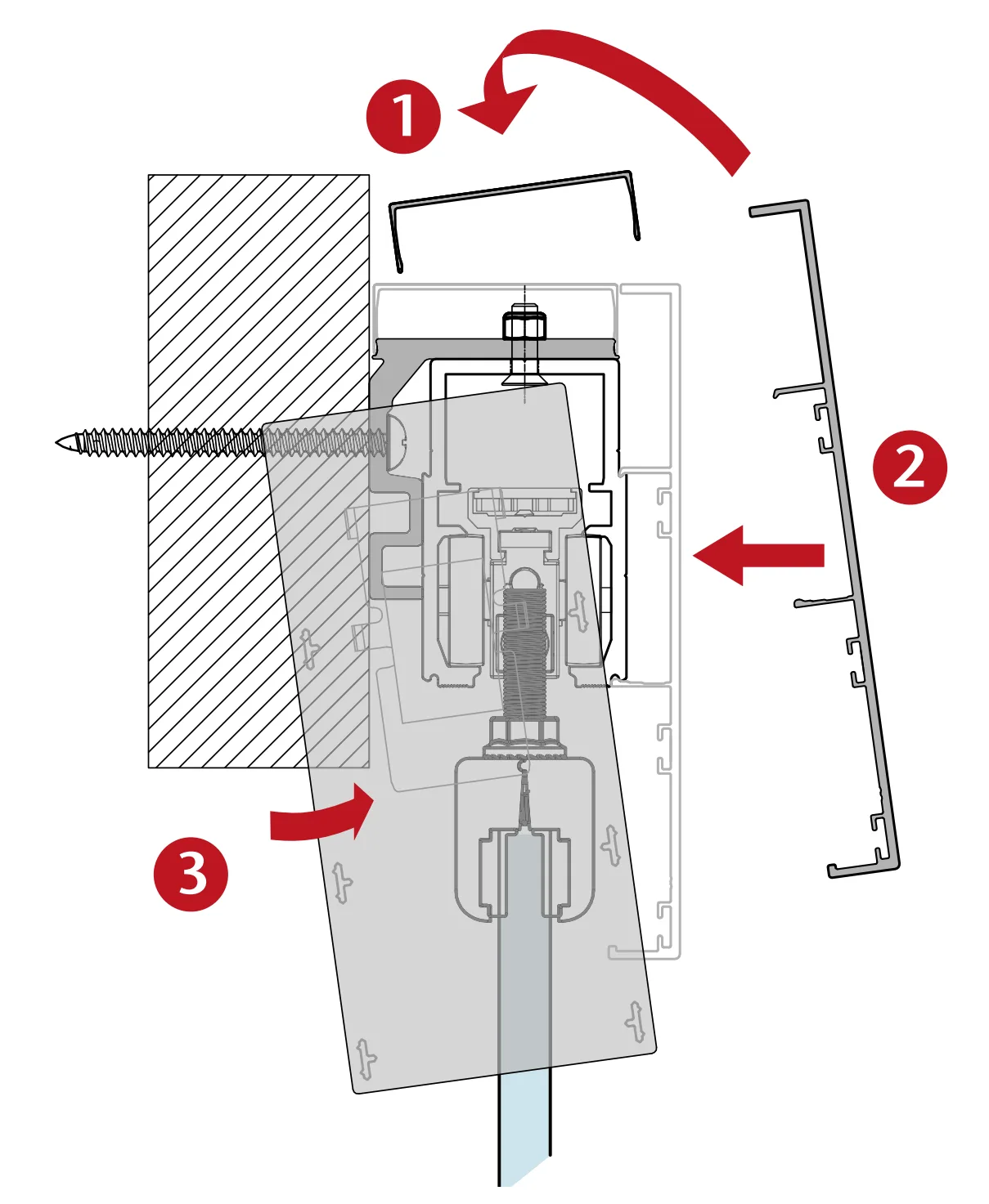E-Space wall mounting bracket cover (2.7 m)