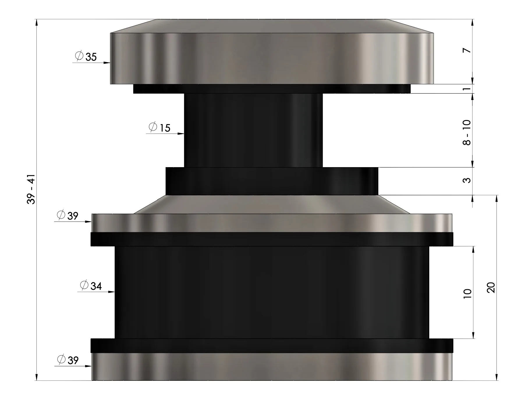 Shower Enclosure Slider, MD 230 (PSS (Polished))
