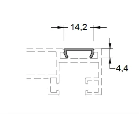 KP80CT Double Action Door Stop (Anod, 3 m)