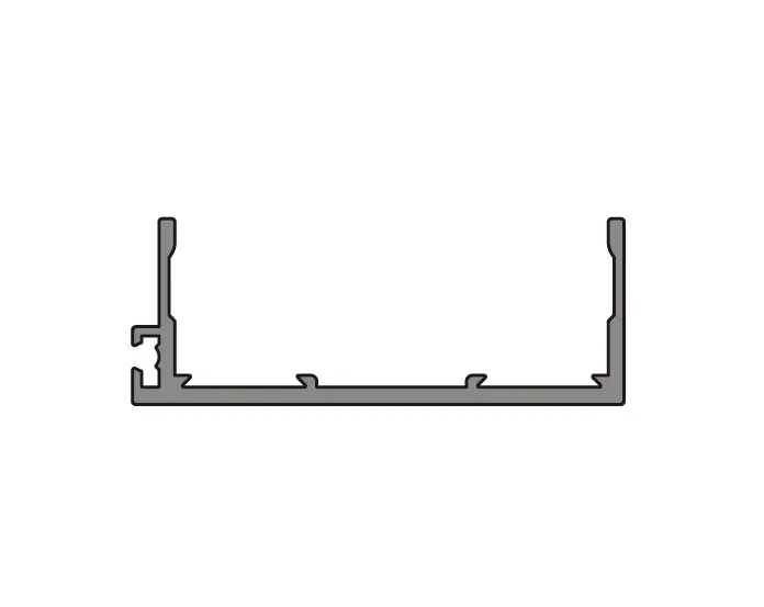 A204-40 OPK PS FG Profil capac lateral intermediar tip C, cu perie (Copper, 6 m)