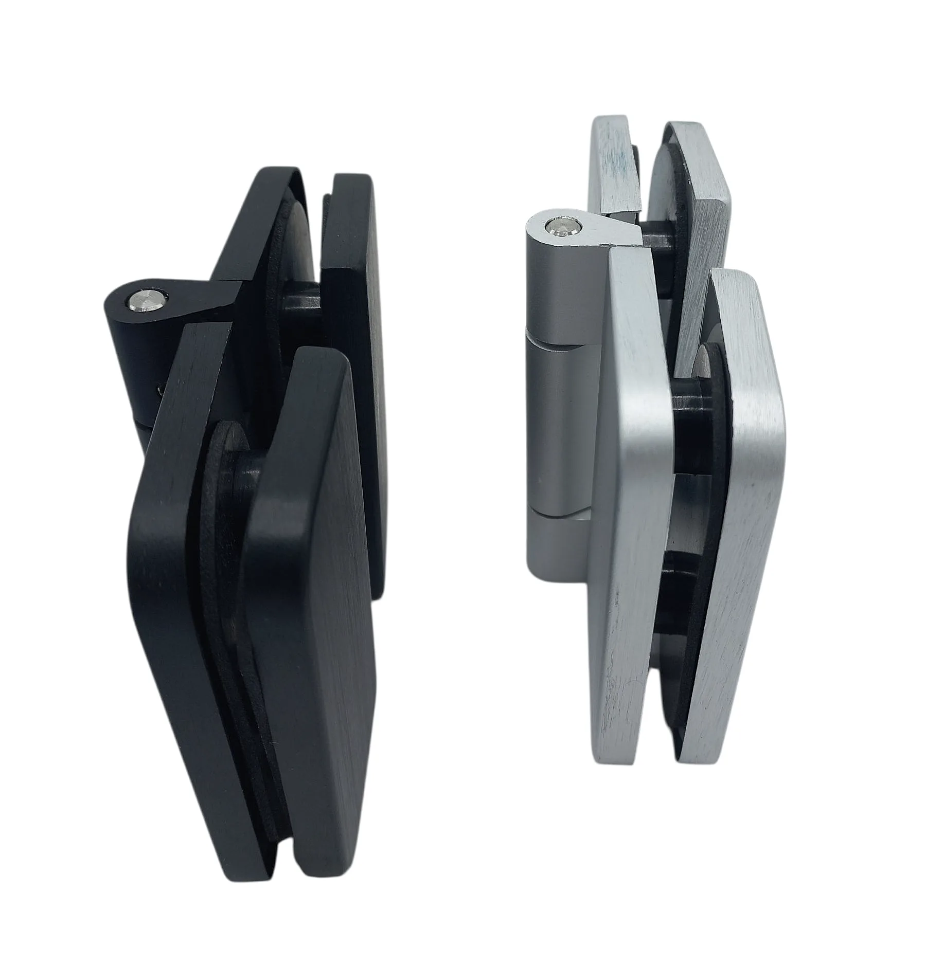 S 204 -180, Round end balustrade connector (glass-glass) (Black)