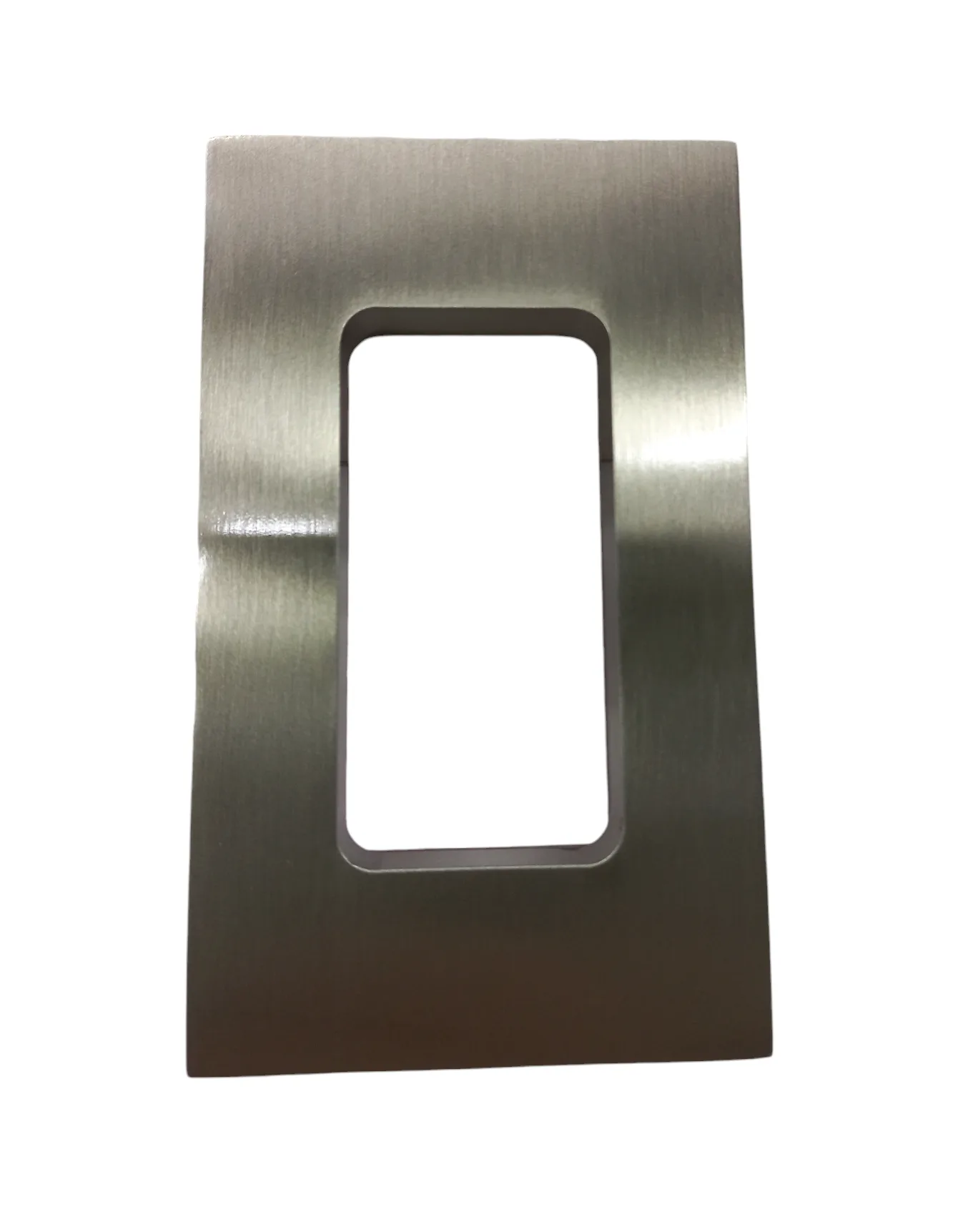 Rectangular glass door handle with 3M, 100x60x10mm (Black)