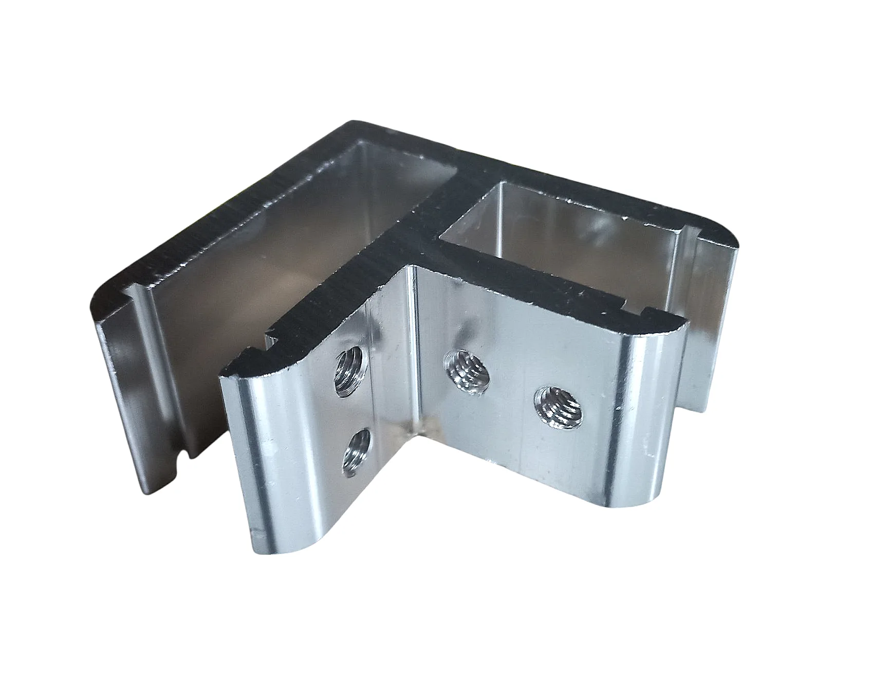 MD M006-ALUM-90 - Conector aliniere balustrada sticla-sticla 90* (10-13mm) (Anod)