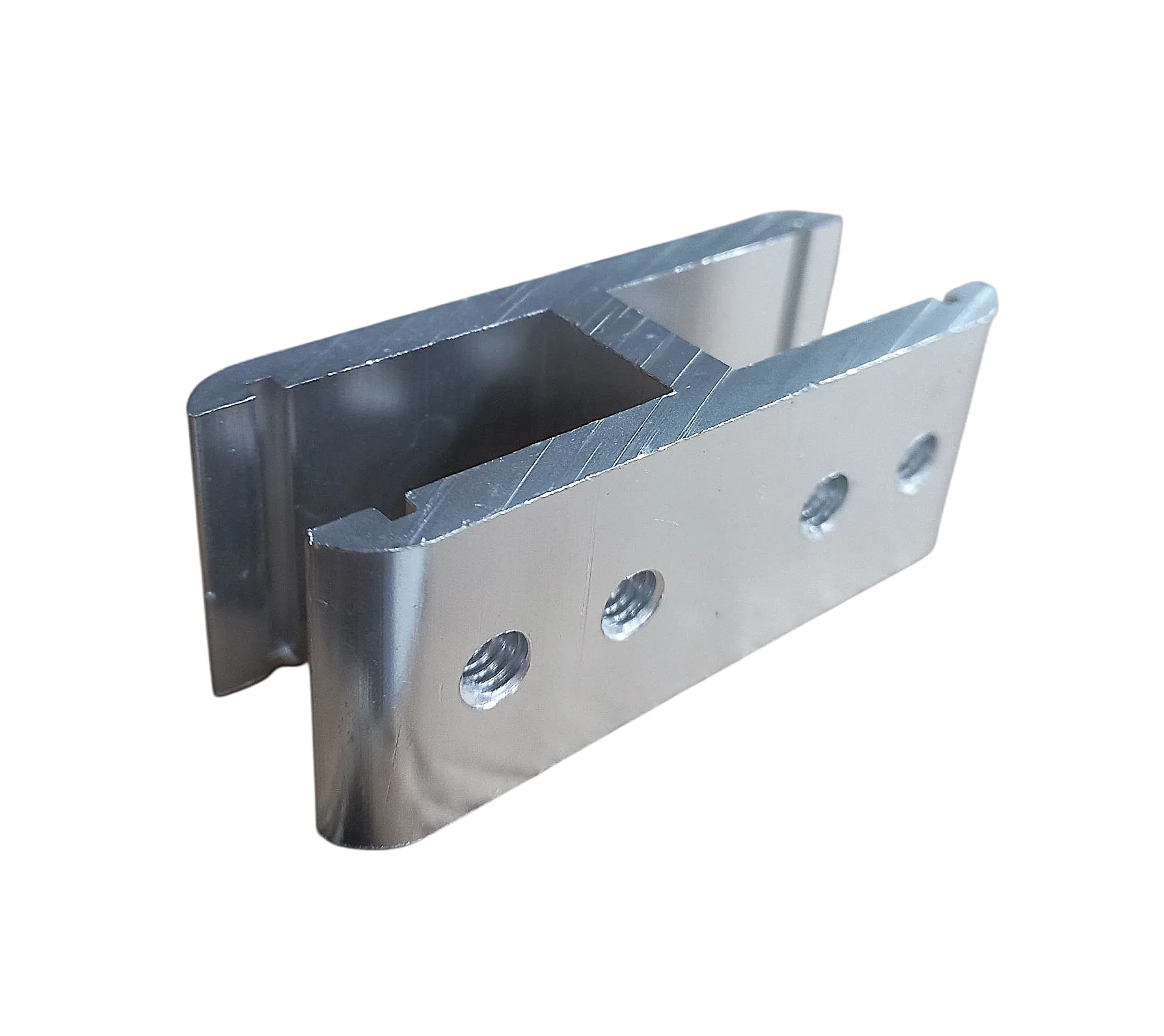 MD M008-ALUM-180 - Conector aliniere balustrada sticla-sticla 180* (10-13mm) (Anod)