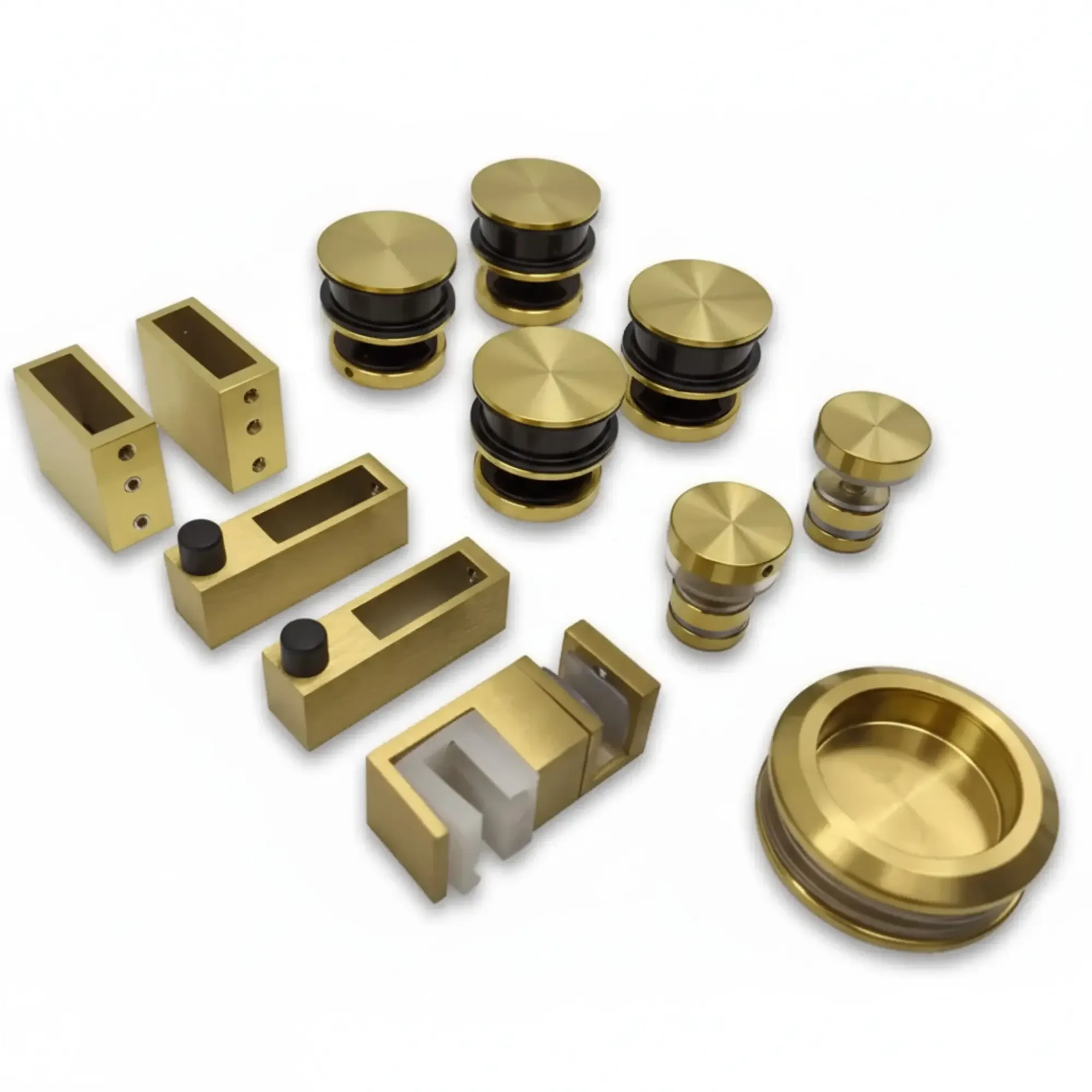 Kit dus glisant cu panou fix (Gold satin)