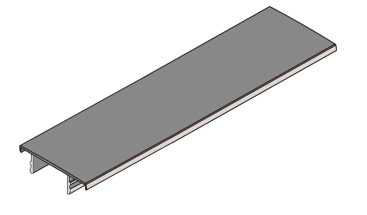A2102-46 OPK PS FD Profil capac lateral vertical de capat tip D (Copper, 3 m)