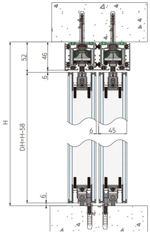 A276-46 OPK PS FD U-type frame profile (Copper, 3 m)