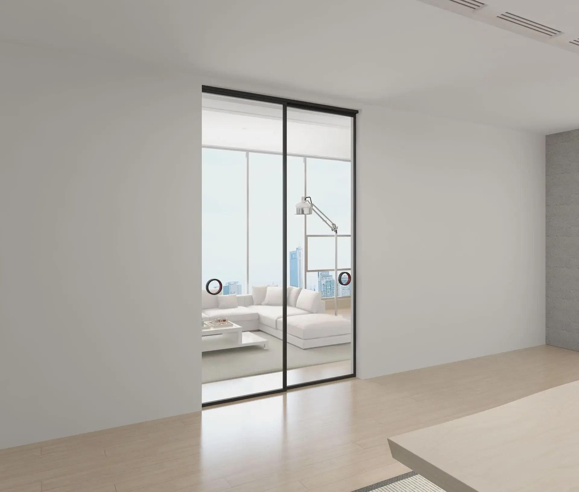 Wall sliding door set OPK PS FG (2.5 m, 1 panel)