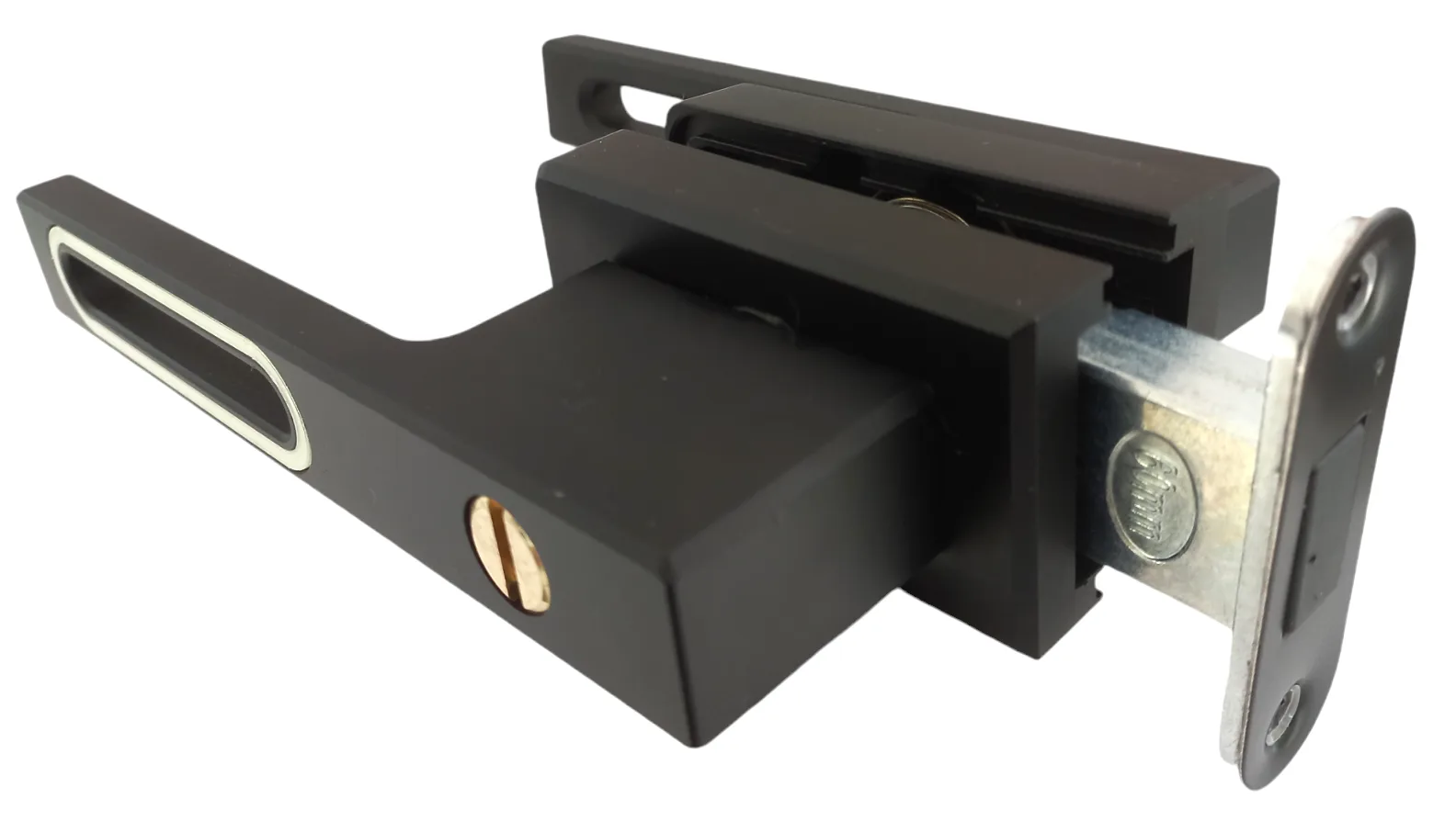 Magnetic Horizontal Lock for Perimeter Profile (Hollow Handle) Matte Black