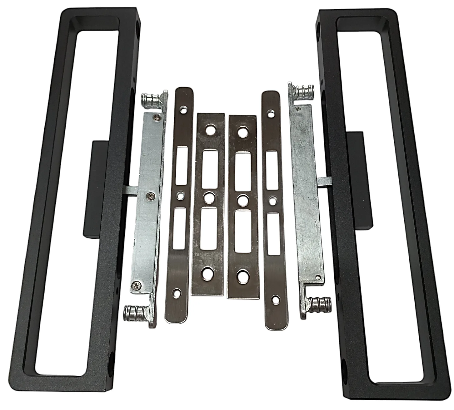 Bilateral door handle for sliding door with perimeter profile (Black)