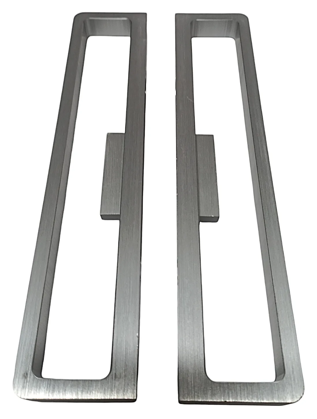 Bilateral door handle for sliding door with perimeter profile (Black)