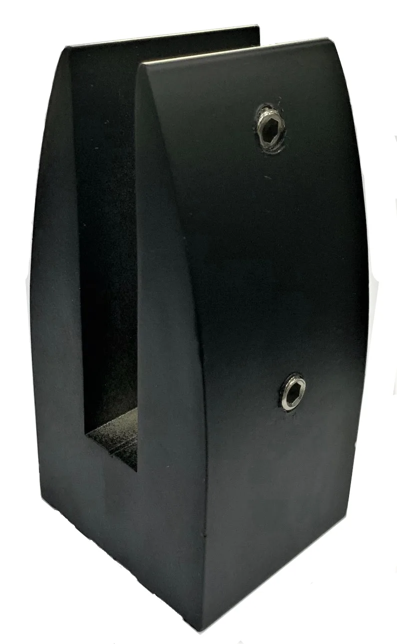 Mc-209-c picior sustinere sticla 10-12mm, patrat din aluminiu () (Black)