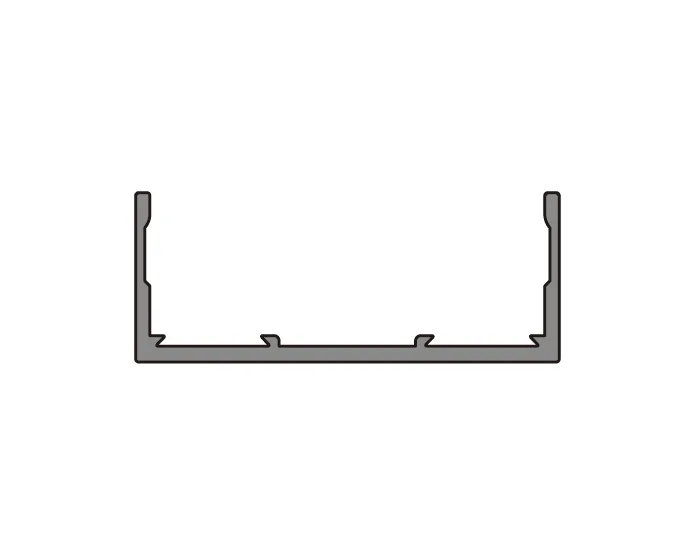 A203-40 EC OPK PS Profil capac lateral de capat tip D, COPPER (6 m)