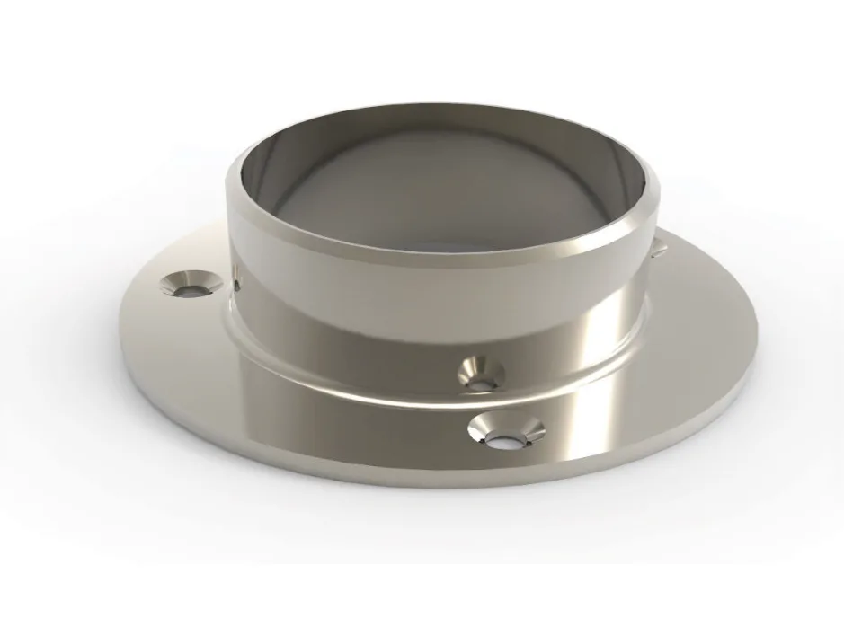 MD 01-46 - Wall Flange for Ø50mm Aluminium Handrail, Natural Finish