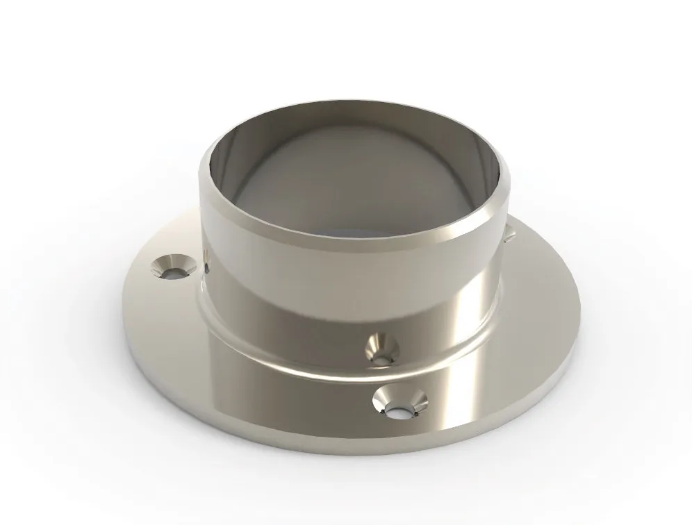 MD 01-48 Wall Flange for Ø30mm Natural Aluminium Handrail