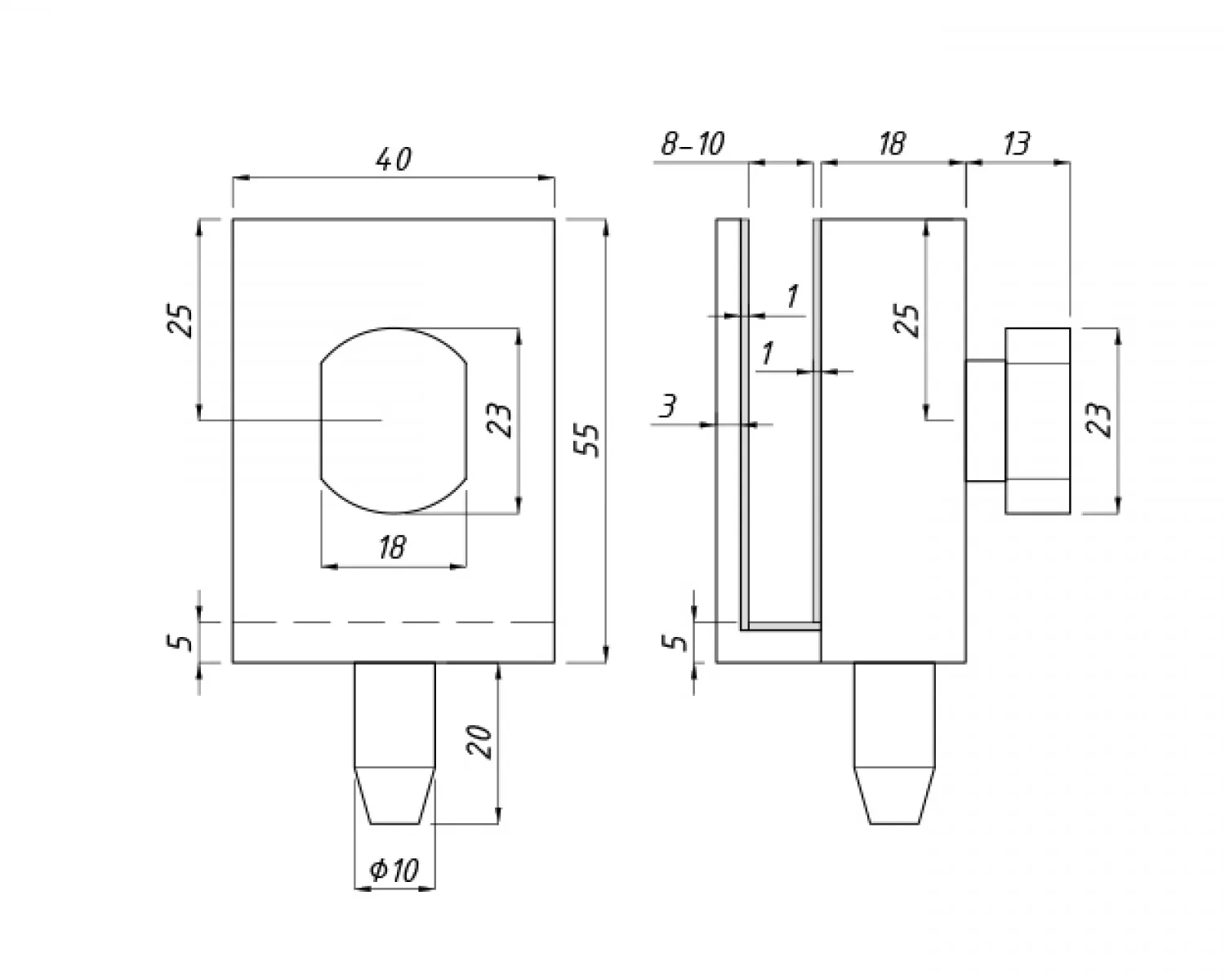 MD 031 SSS - Încuietoare unilaterala cu butuc