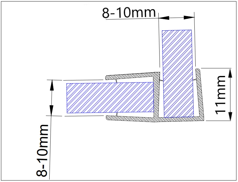 MD 090 - Glass-to-Glass Silicone Gasket 90gr. (8mm/2.2m)