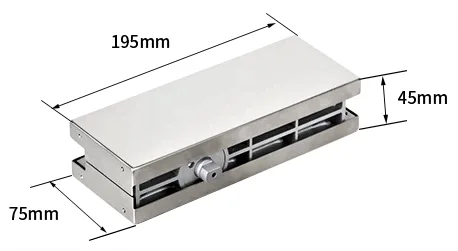 MD 100 BTS G - Set usa batanta cu balama amortizor (100kg) GOLD