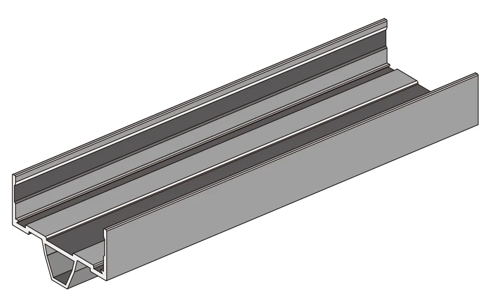 A207-40 OPK PS FG Profil capac lateral central tip A (Black, 3 m)