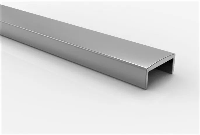 MD 103A-20 U-type Handrail Profile from Aluminum NATUR for 20mm Glass (6 m)