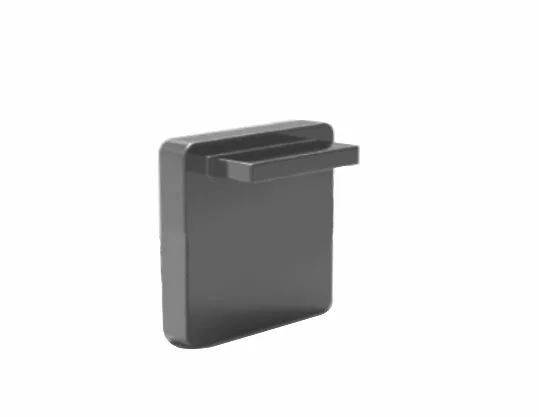 MD 110 Aluminium Handrail End Cap, 30x28mm, RAL 7016