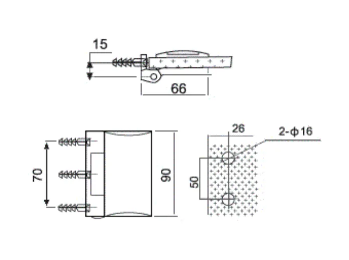 MD 111P Harmonic wall-glass hinge (PSS (polished))