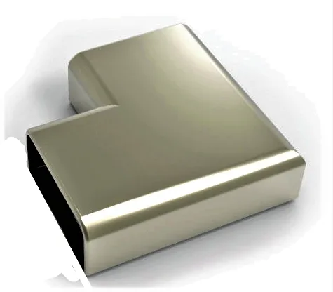 MD 12-01 - Fixed 90 Elbow for 25x60mm Aluminium Handrail