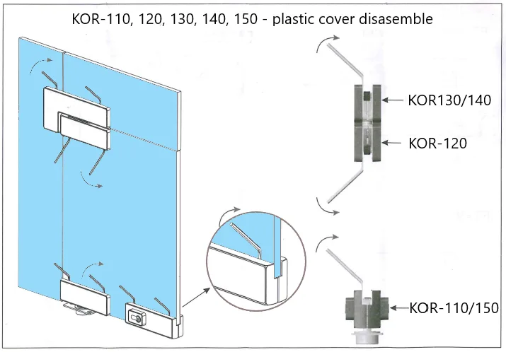 MD 140 BB - Wall-mounted slide with pivot and brush black finish