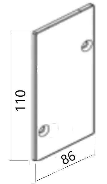 MD 14-02/NA Profile End Cap - Natural Aluminium