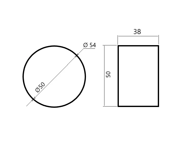 MD 15-02 Long Joint Cover Ring for Ø50mm Aluminium Handrail