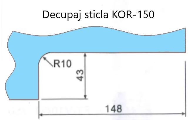 MD 150R BB - Încuietoare de colț cu arc rotund BRUSH BLACK