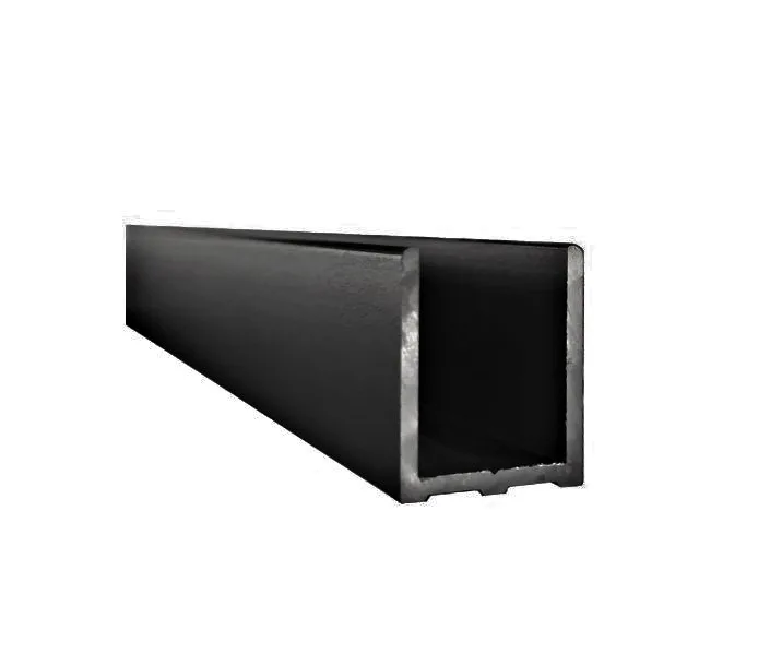 U-type Aluminum Profile BLACK 15x20mm (6 m)