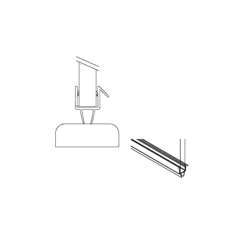 MD 206 - 90 Double Fin Seal for 10mm Glass