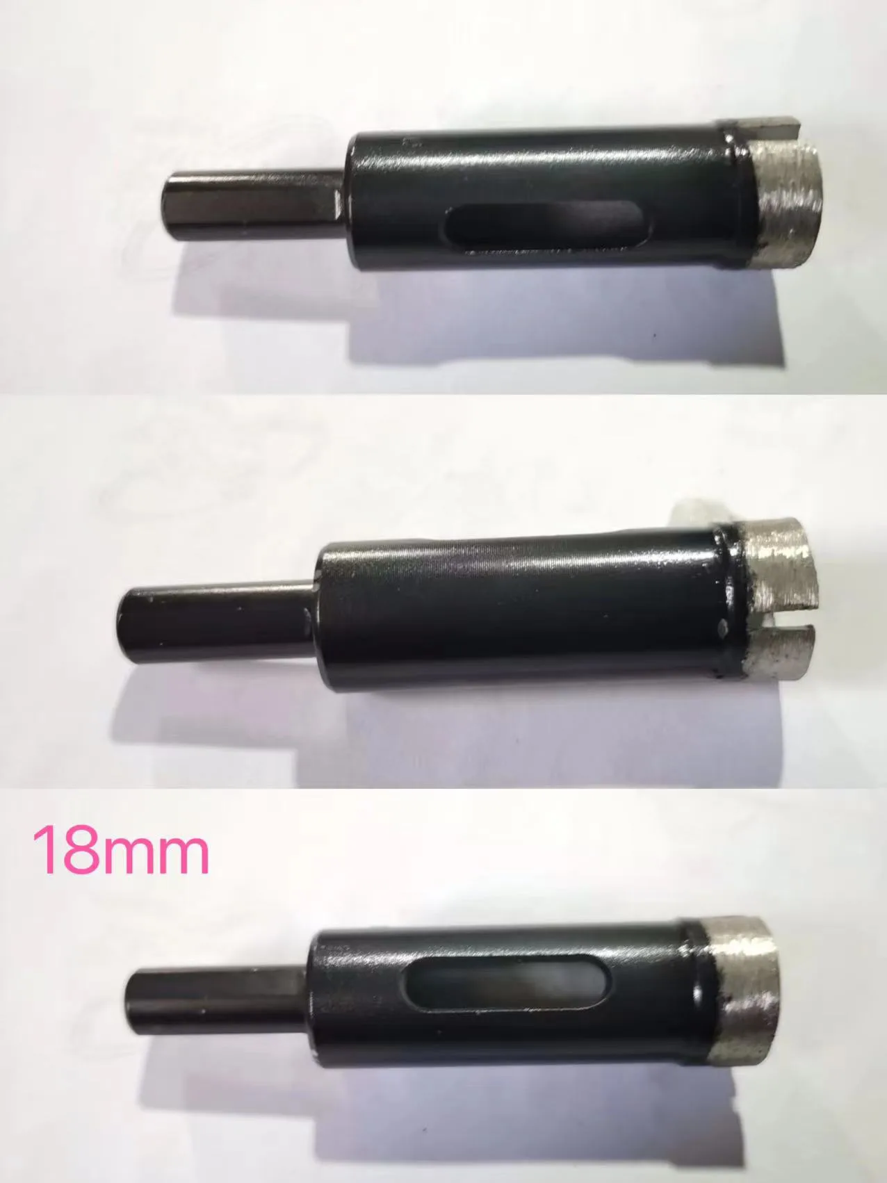 18mm Burghiu sinterizat cu diamant, tija HEX,83mm lungime