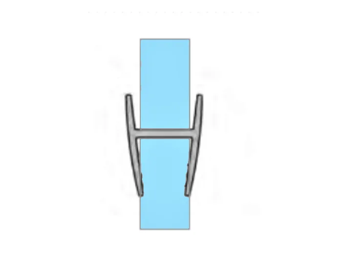 MD 213-8/3.0 - H-Profile Silicone Seal, 180 Glass-to-Glass, for 8mm Glass, 3.0m