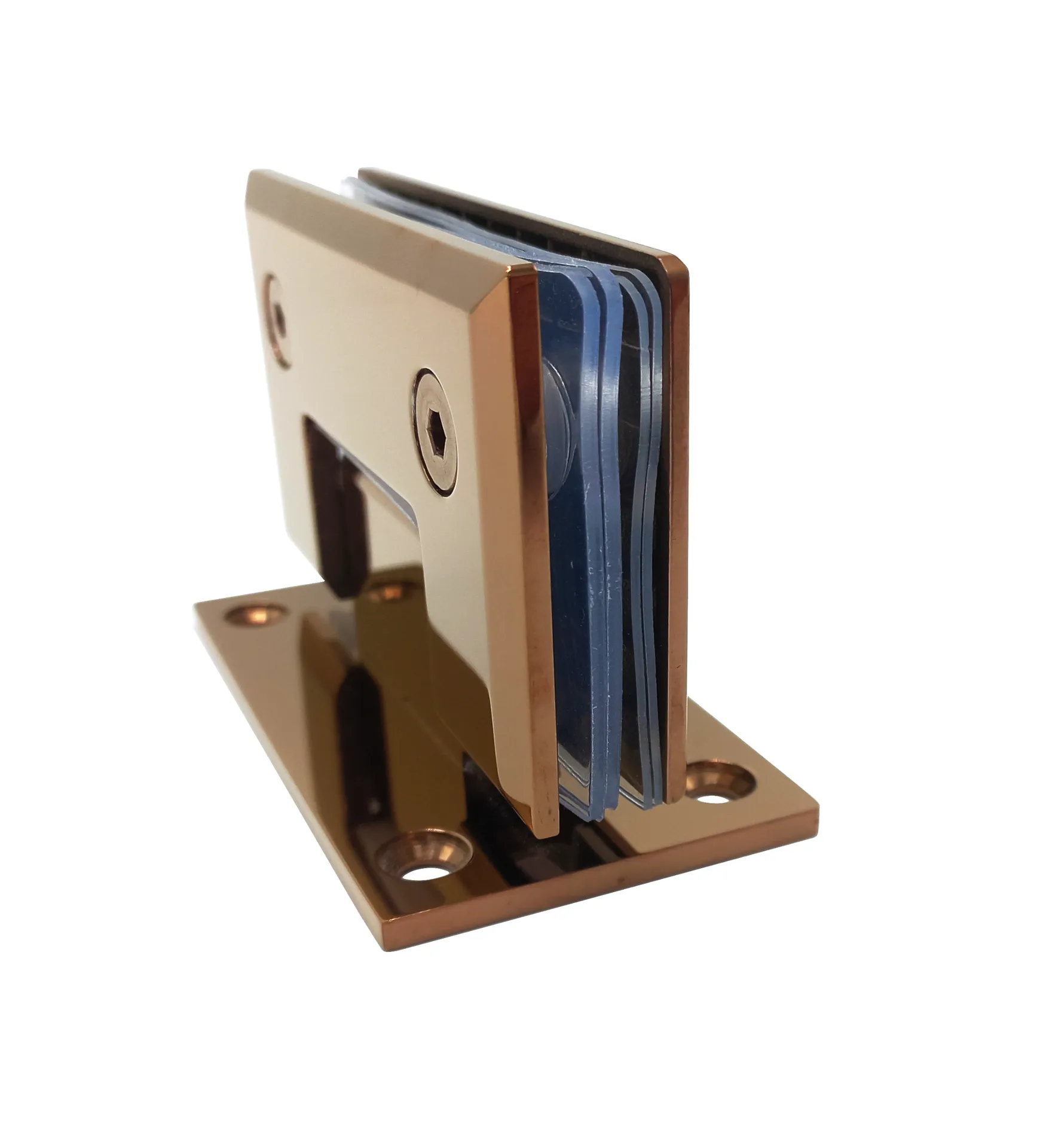 MD 301 GR - Wall-to-Glass Hinge 90 (Full Plate), Gunmetal Grey