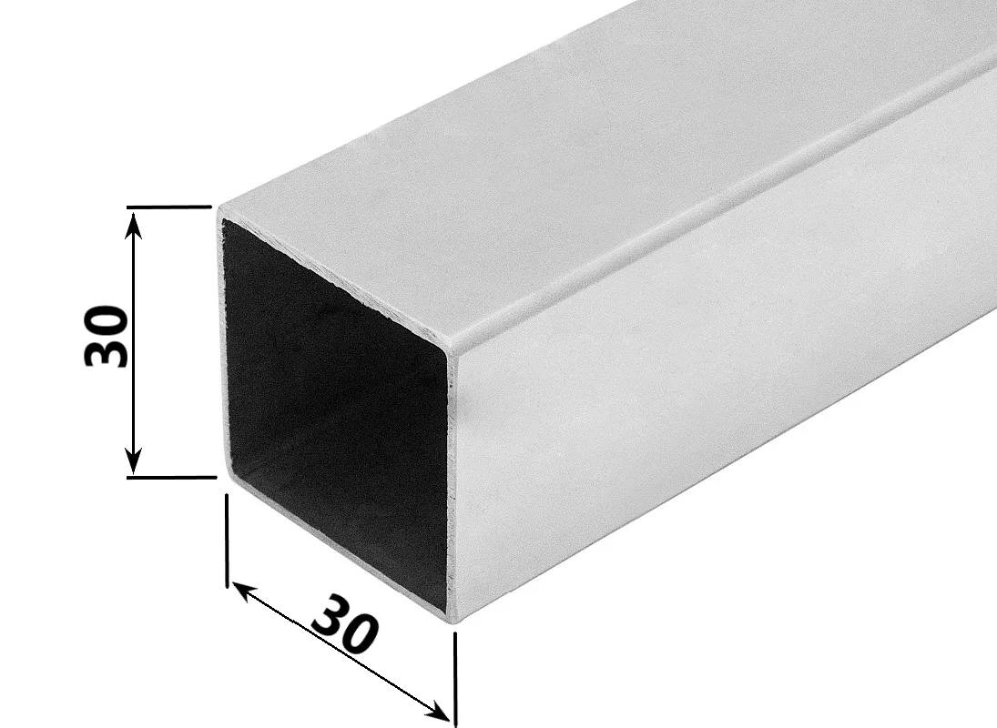 MD 30x30x1.1mm Profil aluminiu de compensare ANODIZAT (6 m)