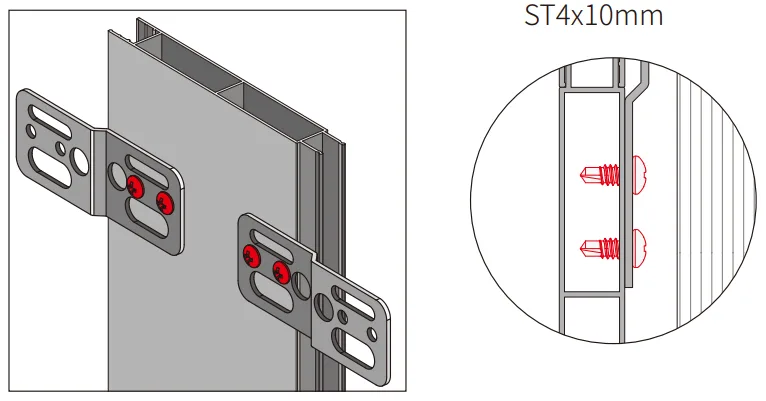A516 OPK PS Surub auroforant pentru brida toc