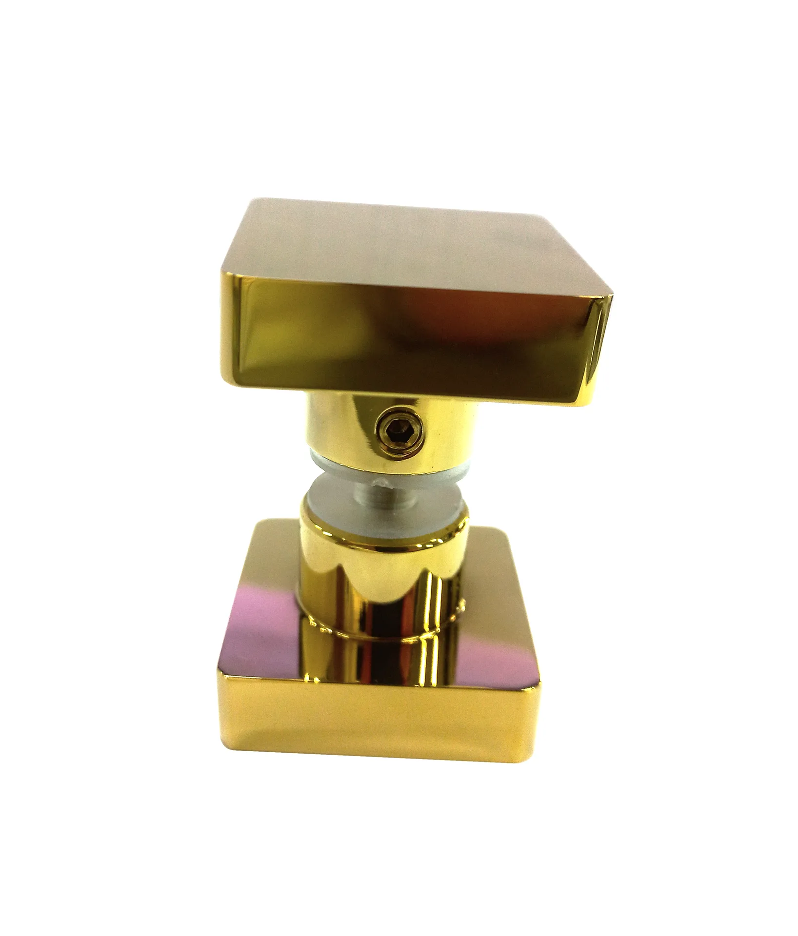 MD 684 G - Square Shower Door Knob 35x35mm, Gold Finish