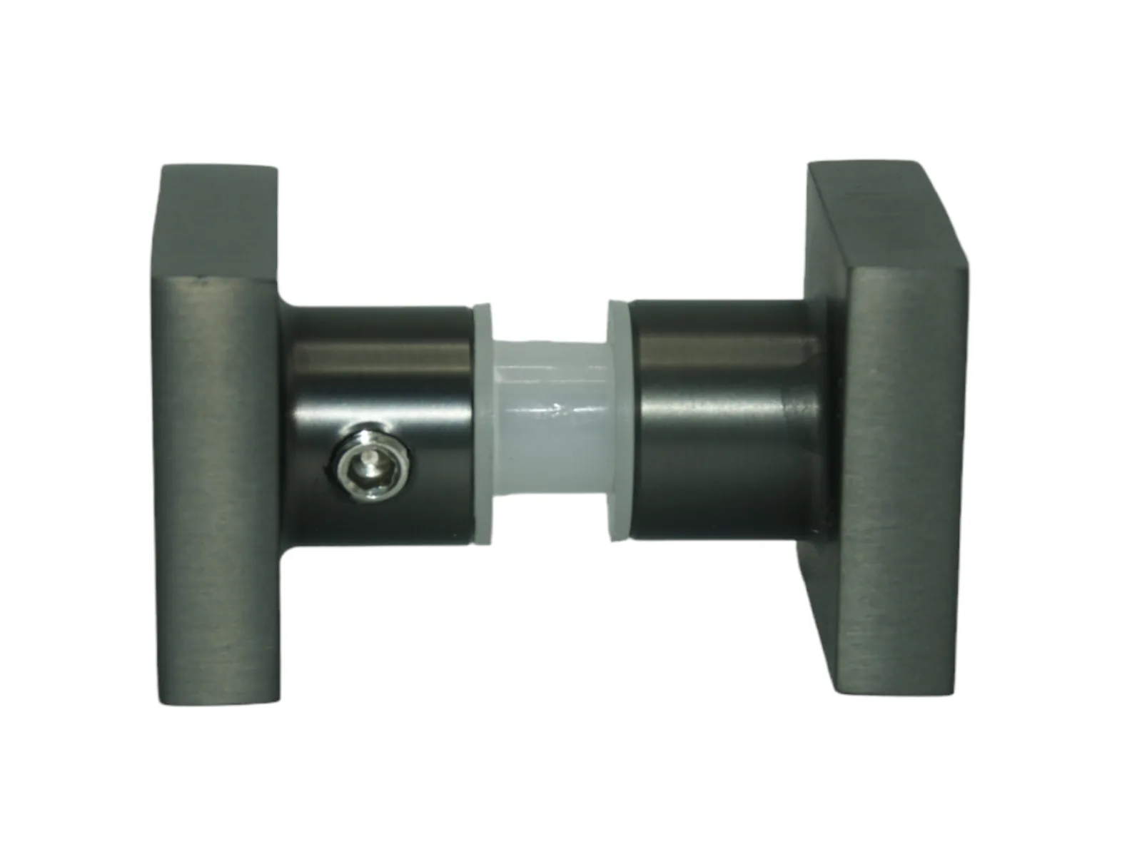 MD 684 GMG - Square Shower Door Knob 35x35mm, Gunmetal Grey