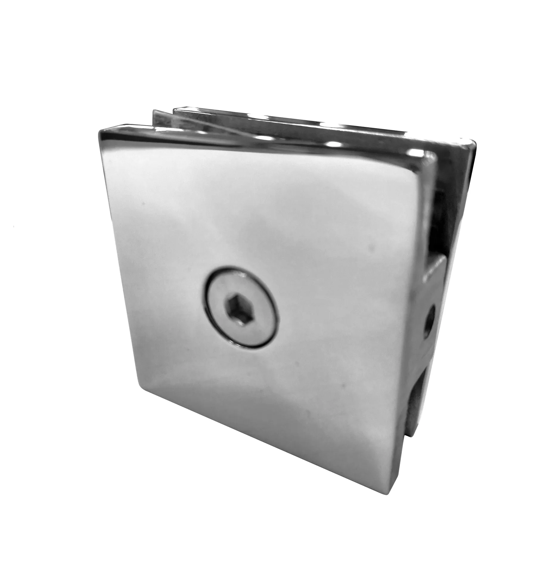 MD 721-1 PSS - Wall-to-glass single-hole connector 45*45*90° PSS