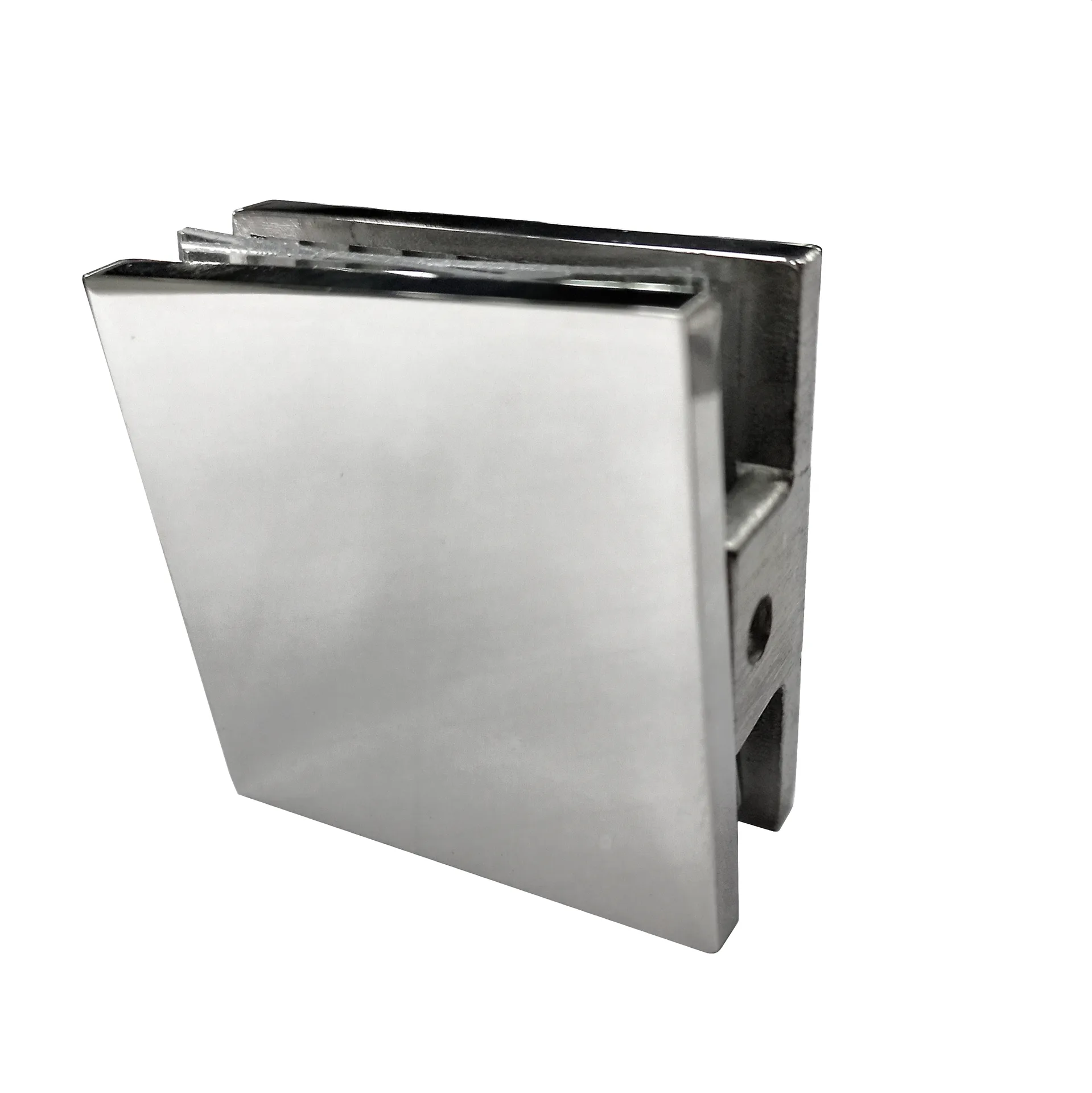 MD 721-1 PSS - Wall-to-glass single-hole connector 45*45*90° PSS