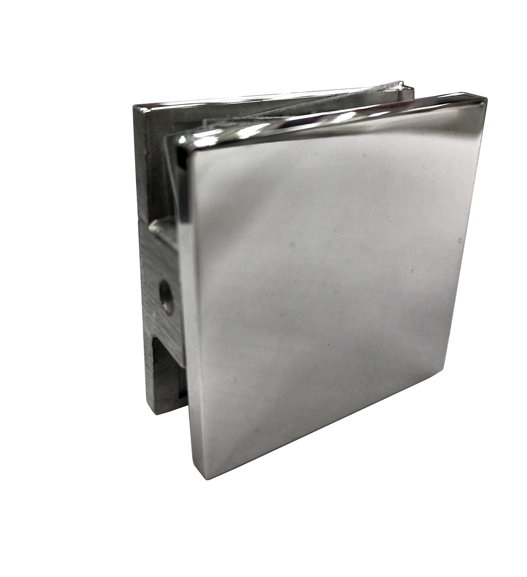 MD 721-1 PSS - Wall-to-glass single-hole connector 45*45*90° PSS